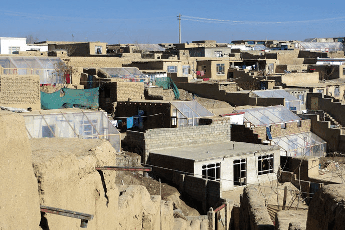 Urban Afghanistan city view